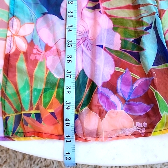 NWT Cover- up sheer multi floral tropical size xl - Picture 16 of 17